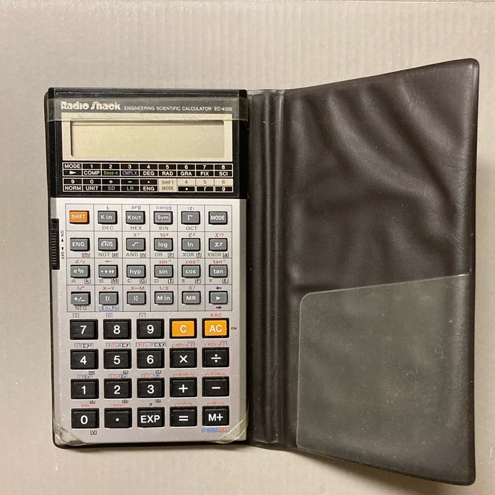5/$20 Vintage 1987 Radio Shack engineering scientific calculator EC-4035
